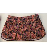 Garnet Hill Womens Size 12 Active Athleisure Swim Skirt Skort Wavy Floral - $40.45 CAD