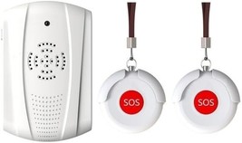 Caregiver Two Wireless Call Buttons and Wireless Pager - Nurse Call Aler... - $548.94 MXN