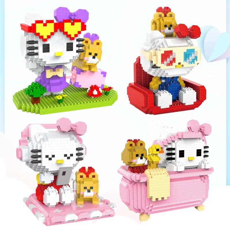 Cle assembled building block toys kuromi melody puzzle hello kitty collection ornaments thumb200