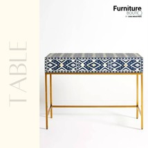 Furniture BoutiQ Inlay Dressing Table | Bone Inlay Furniture | Inlay Table - £1,641.97 GBP