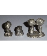 Lot of 3 Hallmark Little Gallery Pewter Betsey Clark Kissing Figurines 1... - €45,65 EUR