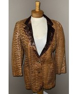Genuine Vintage Snake Skin Woman&#39;s Jacket  - $9,022.06 MXN
