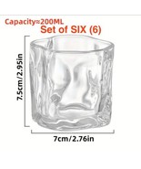 Set of 6 Twisted / Hammered Whiskey Glass Old Fashioned Glasses Bourbon ... - $549.30 MXN