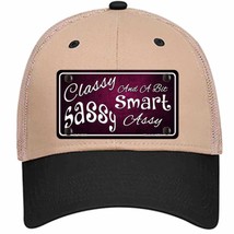 Classy Sassy Novelty Khaki Mesh License Plate Hat - £23.08 GBP