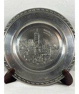 Vintage Nuremberg German Pewter 6 inch Hanging Plate  Zinn Giesser Innung - $4.08 CAD