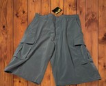 NEW BIGND Cargo Shorts Men&#39;s Size XXL 2XL Gray Khaki Flat Front - $14.75