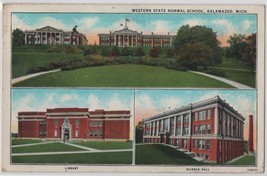 Western State Normal School MULTI-VIEW Kalamazoo Mi Michigan Postcard (A1) - £5.08 GBP