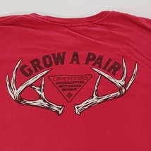 COLUMBIA Grow A Pair Graphic Men's Red Cotton Long Sleeve T-Shirt Size Large image 9