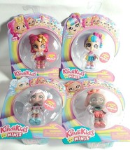 4x KindiKids Minis Bobblehead Figures Summer Peaches, Rainbow Kate, Lippy Lulu - £33.52 GBP