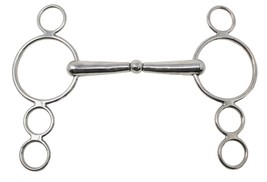 Horse  Professional Choice SS GagBit 4 Ring Single Joint 5&quot;  Bit 3525 - $18.80