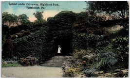 Cartolina Highland Park Tunnel Sotto Il Viale Pittsburgh Pennsylvania - $69.01