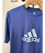 Adidas Short Sleeve Dark Blue Logo Tshirt L - $13.50