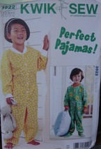 Sewing Pattern 3922 Toddler Pajamas size 1T-4T - $5.99