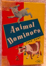 Vintage Fairchild Animal Dominoes Card Game  - $56.91 MXN