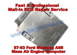 87-93 Ford Mustang 5.0 A9S Mass Air Engine Computer ECU- MAIL-IN REPAIR ... - $147.00