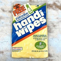 Handi Wipes Reusable Cloths Kitchen SEALED 8 Pk Colgate Palmolive Yellow... - $12.35