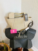 VINCE CAMUTO Janya Top Handle Leather Crossbody Tote Hobo Bag, Khaki, NWT - $139.00