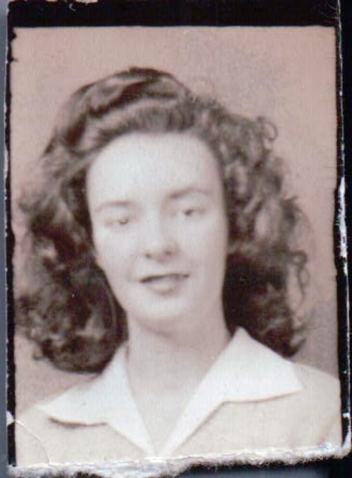 Cute Girl Smiling For Photo Booth Photo 1941 - $1.99