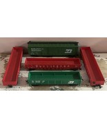 Bachmann Burlington Northern HO Scale Model Freight Car 5 Piece Lot - $516.77 MXN