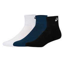 ASICS Easy Quarter 3pcs Socks Unisex M(25~27cm) Sports Socks NWT 3023A02... - £23.30 GBP