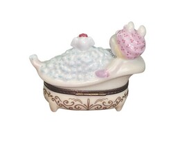 Bernardaud Limoges Miss Piggy Muppets Trinket Box Dans le Bain Henson 1996 image 5