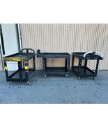 Rubbermaid Commercial Fg452088bla Plastic Utility Cart With Deep Lipped ... - $1,957.90 MXN