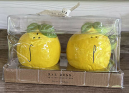 Rae Dunn Summer &quot;Lemon&quot; Collection - Ceramic Salt &amp; Pepper Shakers Set 3... - £22.37 GBP