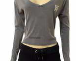 Nwt Victoria Secret PINK Col V Manches Longues Arc-en-Ciel Court T-Shirt - $16.34