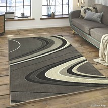 Rugs Area Rugs Carpets 8x10 Area Rug Modern Big Gray Large Room Floor Grey Rugs - £103.11 GBP+