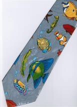 Fish Nemo Sea Horse Marine Life SILVER Necktie - $19.99