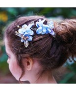 Blooming Haven Hair Comb Pair - Blue - $9.99
