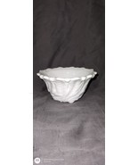 Vintage Indiana Cabbage Leaf White Milk Glass Custard Cup Dessert Fruit ... - £8.80 GBP