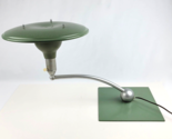 MCM Mid-Century Wheeler Sight Light Green Swivel Arm Desk Lamp UFO Great... - $341.54