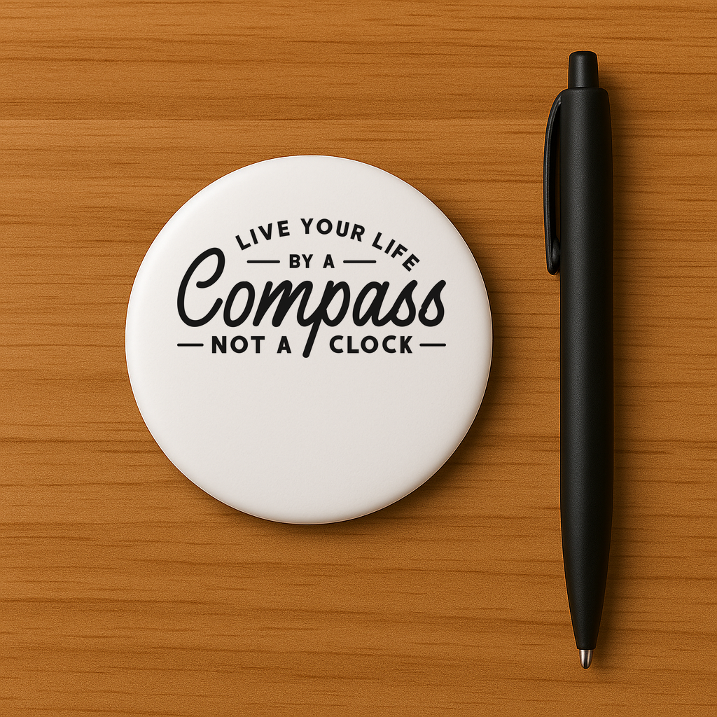 Love Your Life By A Compass Pin - $5.99