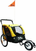 M-Wave Stalwart Kid 3 in 1 Child/Luggage Jogging/Bicycle Trailer, Yellow... - £371.69 GBP