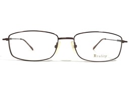 Reality R 3776 BROWN Brille Rahmen Rechteckig Voll Felge 56-17-145 - £22.33 GBP