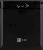 Genuine Lg Lotus Elite LX610 Sprint Battery Cover Door Black Phone Back UX610 - £6.63 GBP