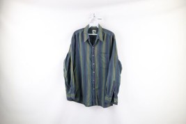 Vtg 90s Streetwear Mens Large Faded Single Needle Tailored Flannel Button Shirt - £30.23 GBP