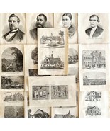 1876 Centennial Expo Worlds Fair Lot Of 14 Victorian Wood Engravings DWAA2B - $69.99