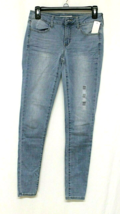 NWT SO JEANS WOMAN SIZE 3/26W LIGHT BLUE LONG ULTIMATE JEGGING LOW RISE ... - £14.75 GBP