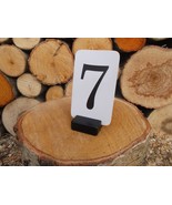 10 BLACK Place card holders, Table decor, Table number holders - $30.62 CAD