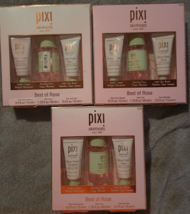 3 PK Pixi Skintreats Best of Rose 3 Piece Set Skincare Kit Cleaner Tonic Booster - £19.74 GBP
