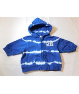 The Children&#39;s Place Boy&#39;s Long Sleeve Hoodie Blue White Size 0-3 Months... - £12.29 GBP
