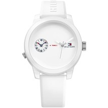 Orologio Uomo Tommy Hilfiger 1791324 Quarzo Silicone Con Cinturino Quadrante ... - £102.20 GBP