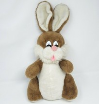 16" Vintage 1979 Daekor Pot Belly Brown Bunny Rabbit Stuffed Animal Plush Toy - £52.39 GBP