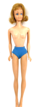 Vintage 1960&#39;s Mattel Barbie Midge Blonde Straight Leg Original Blue Swimsuit - £47.90 GBP