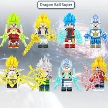 8Pcs Dragon Ball Super Minifigures Gogeta Cumber Vegeta IV Gotenks Mini Blocks - £17.40 GBP