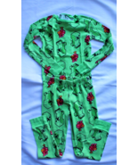 Minecraft Earth Pajama Set Boys 8 Green Creeper Cluckshroom Shirt Pants ... - £8.17 GBP