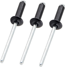 Jiozermi 120 Pcs Aluminum Blind Rivets, 1/8” X 1/2” Pop Rivets Assortment, Black - £10.27 GBP
