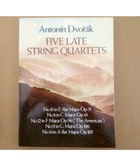 Antonin Dvorak Five Late String Quartets Nos. 10-14 Full Score Dover - $165.52 MXN